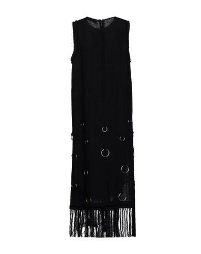 Shop Msgm Knee-length Dress In Black