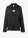 VETEMENTS BLACK STAFF HOODIE