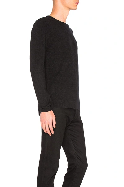 Shop Acne Studios Dasher Face Sweater In Black