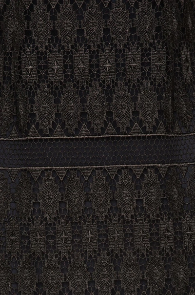 Shop Kate Sylvester Tatum Mini Dress In Black Lace