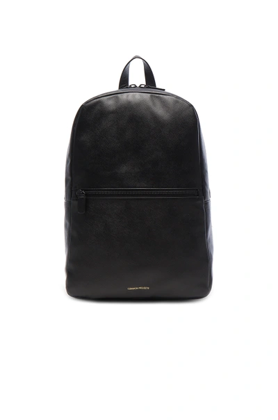 Shop Common Projects Simple Backpack In Black.