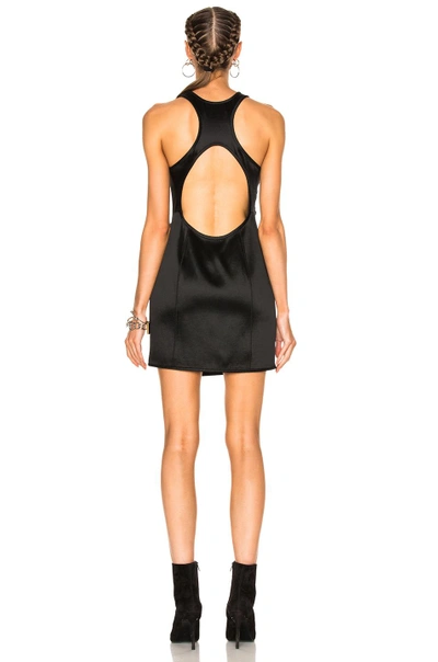 Shop Alexander Wang Asymmetric Swim Mini Wrap Dress In Nocturnal