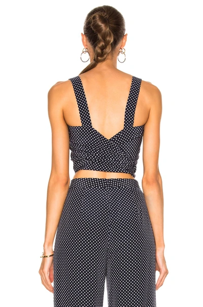 Shop Alexis Sena Top In Navy Dot