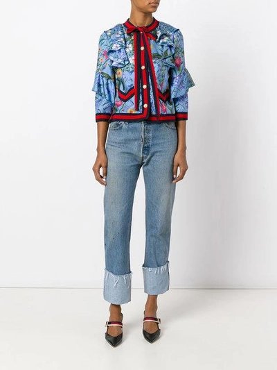 Shop Gucci New Flora Jacket