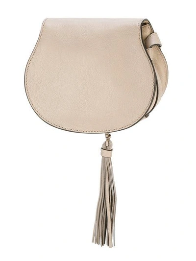 Shop Chloé Mini Marcie Cross-body Bag - Grey