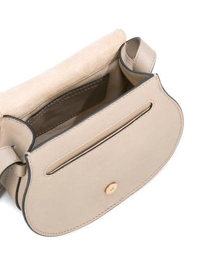 Shop Chloé Mini Marcie Cross-body Bag - Grey