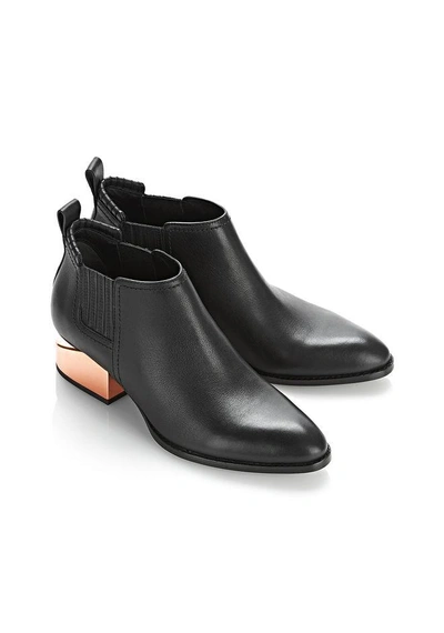 Shop Alexander Wang Kori Oxford With Rose Gold Heel In Black