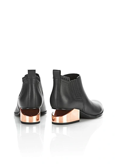 Shop Alexander Wang Kori Oxford With Rose Gold Heel In Black