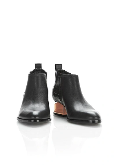 Shop Alexander Wang Kori Oxford With Rose Gold Heel In Black