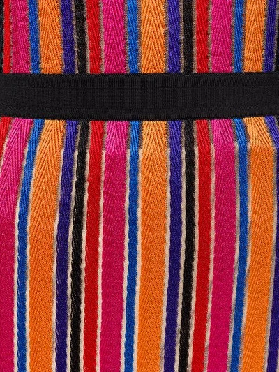 Balmain Striped Knit Halter Maxi Dress