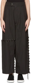 CRAIG GREEN Black Laced Trousers