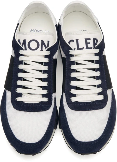 Shop Moncler Navy Horace Sneakers