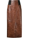 KITX maxi leather skirt,SPEZIALREINIGUNG
