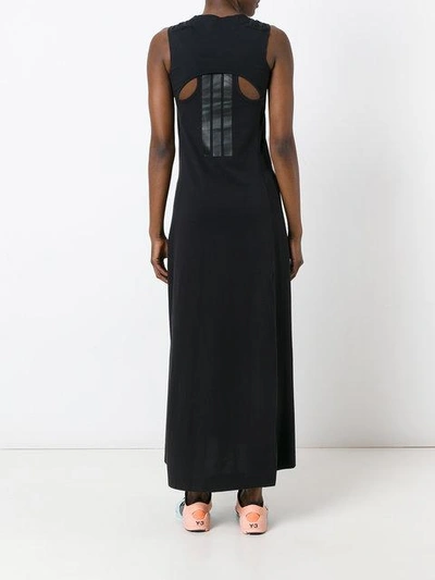 Shop Y-3 Racer Back Panel Dress - Black