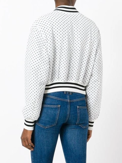 Shop Dolce & Gabbana Polka Dot Bomber Jacket