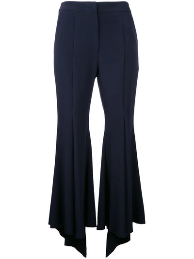 Goen J Ruffled Cropped Trousers