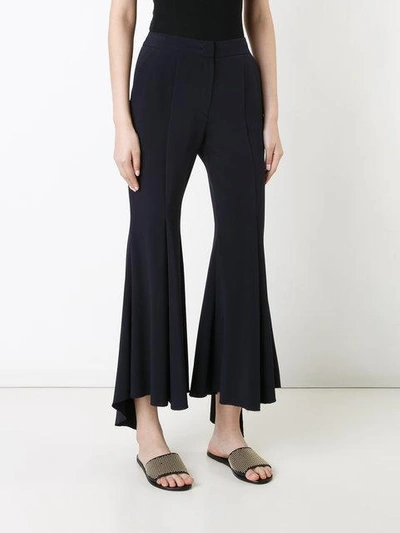 Shop Goen J Ruffled Cropped Trousers