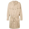 BALMAIN Long drawstring coat,S7H3007J012