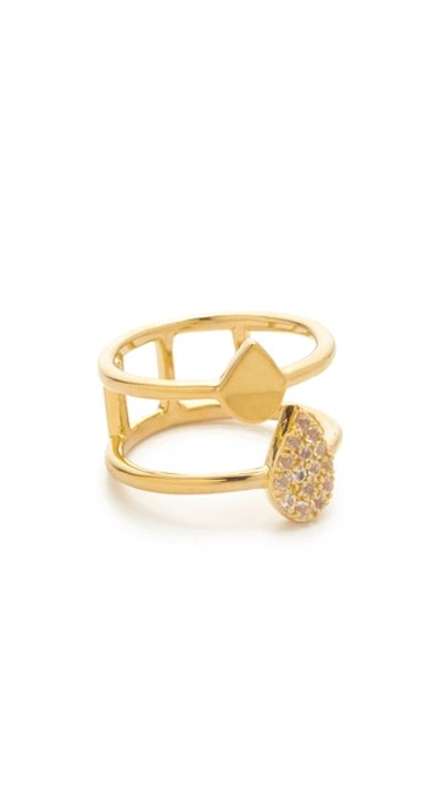 Elizabeth And James Caleta White Topaz Ring In Gold