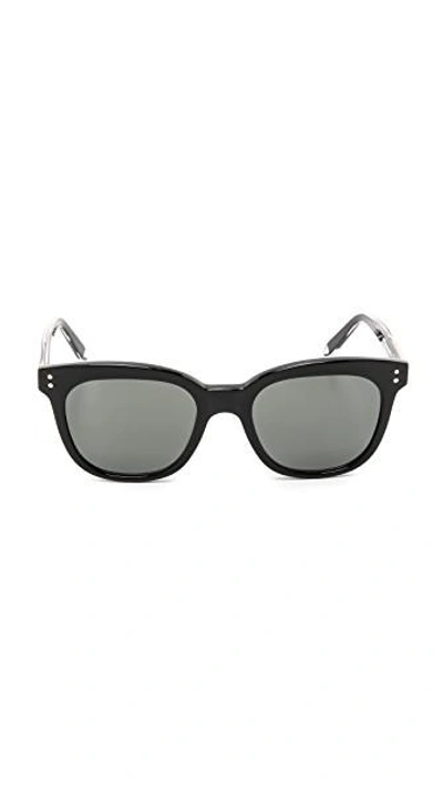 Shop Victoria Beckham The Vb Sunglasses In Black Mono/black