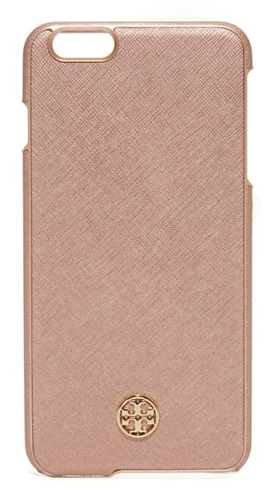Tory Burch Robinson Hardshell Iphone  6 Plus / 6 S Plus Case In Rose Gold/gold