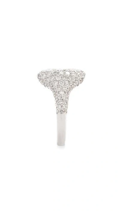 Shop Shay 18k White Gold Pave Essential Diamond Pinky Ring In White Gold/white Diamonds