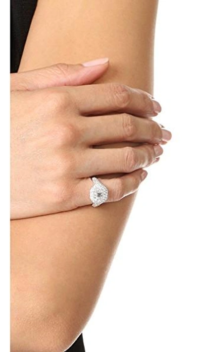 Shop Shay 18k White Gold Pave Essential Diamond Pinky Ring In White Gold/white Diamonds
