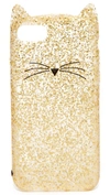 KATE SPADE Glitter Cat iPhone 7 Case