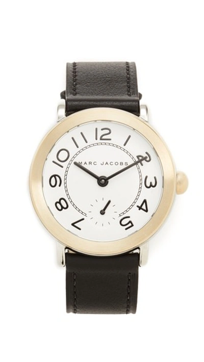 Shop Marc Jacobs Riley Extensions Watch In Gold/silver/white/black