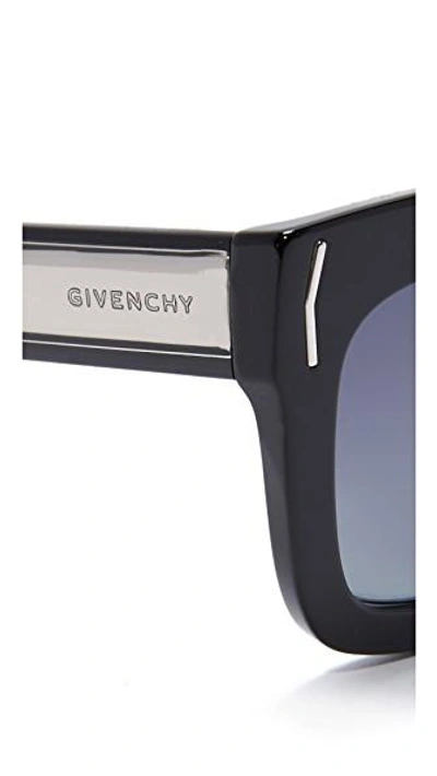 Shop Givenchy Square Sunglasses In Black/grey