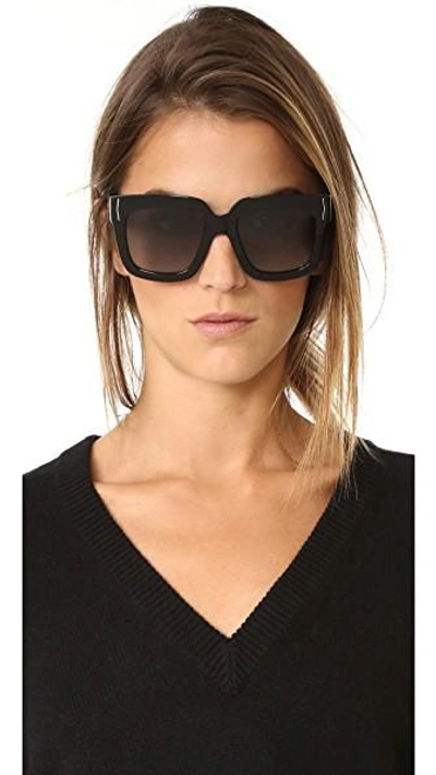 Shop Givenchy Square Sunglasses In Black/grey