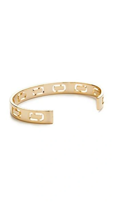 Shop Marc Jacobs Icon Cuff Bracelet In Gold