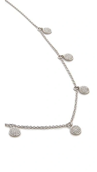 Shop Shay 18k White Gold Pave Diamond Dangle Drop Necklace In White Gold/white Diamonds