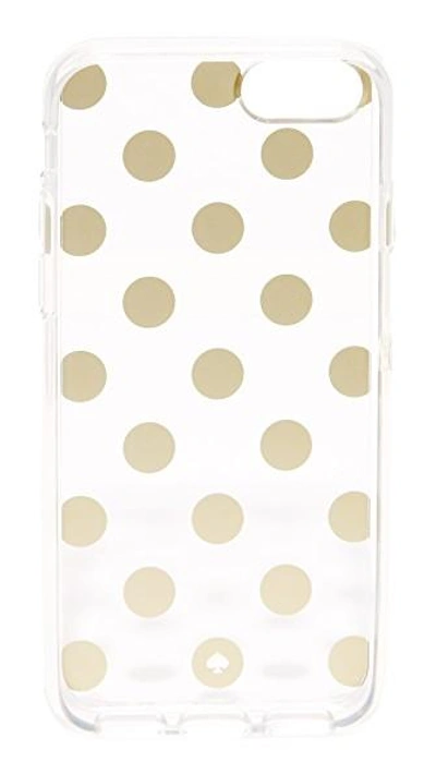 Shop Kate Spade Le Pavillion Clear Iphone 7 Case In Clear/gold