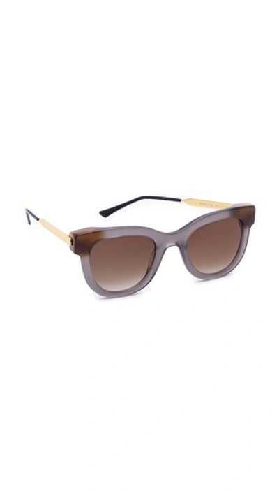 Thierry Lasry Sexxxy Square-frame Sunglasses In Grey/brown Gradient