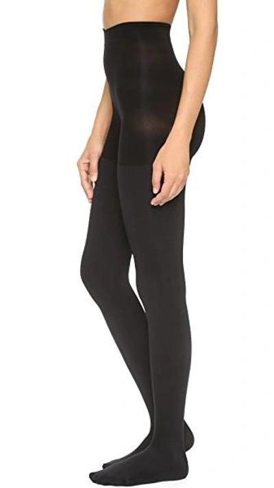 Shop Spanx Luxe Leg Blackout Tights In Very Black