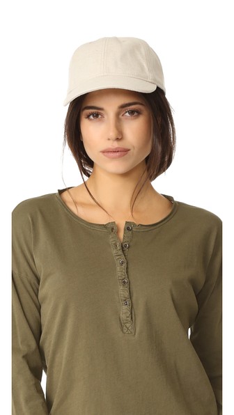madewell cotton linen baseball cap