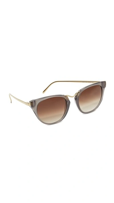 Thierry Lasry Hinky Cat-eye Sunglasses In Taupe Gold/brown