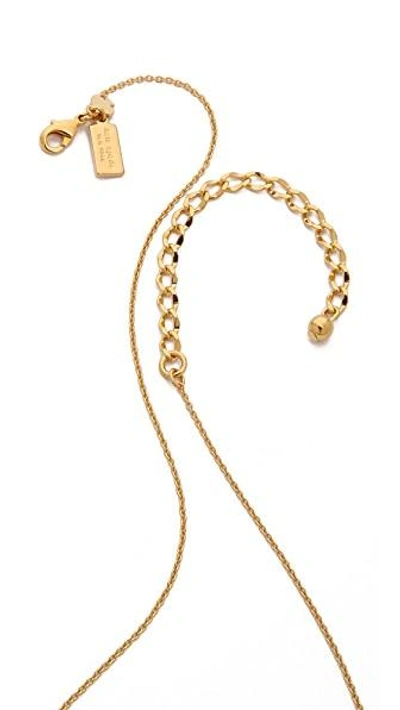 Shop Kate Spade Letter Pendant Necklace In G