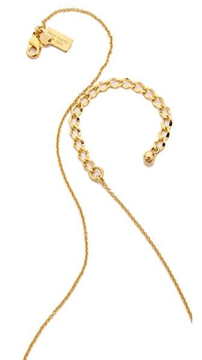 Shop Kate Spade Letter Pendant Necklace In Y