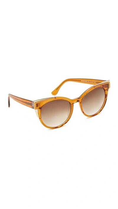 Thierry Lasry Monogamy Sunglasses In Amber/brown