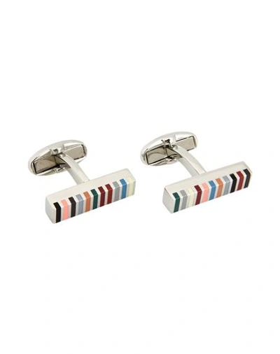 Shop Paul Smith Cufflinks And Tie Clips In Silver