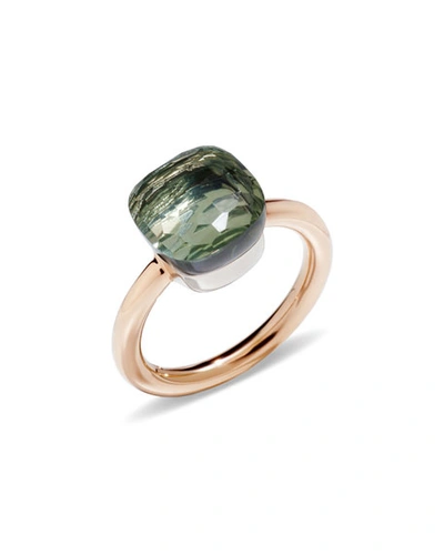 Pomellato Nudo Rose Gold & 9mm Prasiolite Ring