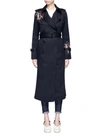VICTORIA BECKHAM Orchid embroidered gabardine trench coat