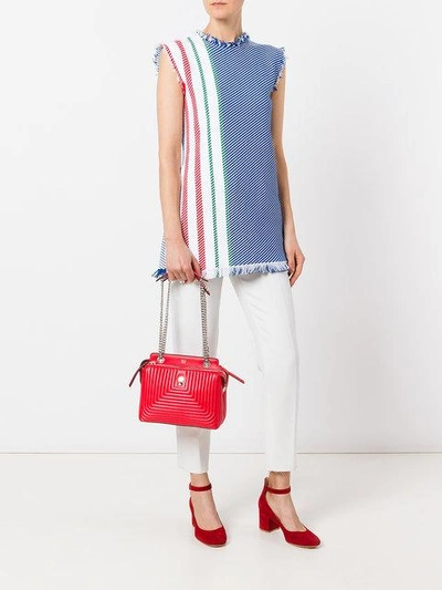 Fendi Dotcom Click Shoulder Bag In F0y77 Fiamma+palladio