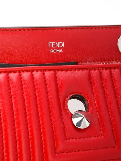 Shop Fendi Dotcom Click Shoulder Bag In F0y77 Fiamma+palladio