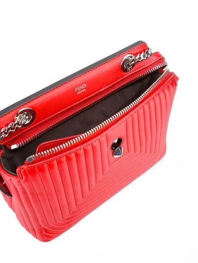 Fendi Dotcom Click Shoulder Bag In F0y77 Fiamma+palladio