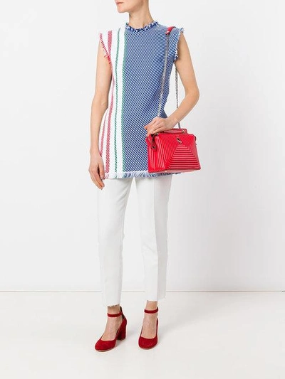 Shop Fendi Dotcom Click Shoulder Bag In F0y77 Fiamma+palladio