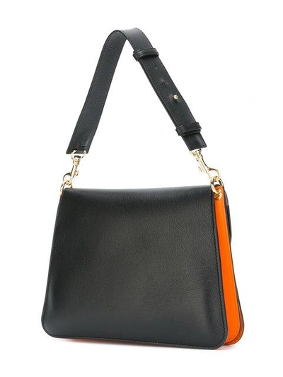 Shop Jw Anderson Medium Orange Black Pierce Shoulder Bag