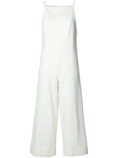 Protagonist Cropped Jumpsuit In White